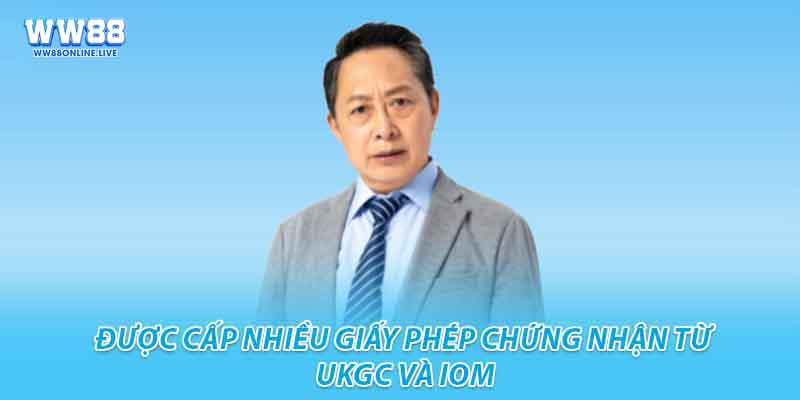 Được cấp nhiều giấy phép chứng nhận từ UKGC và IoM